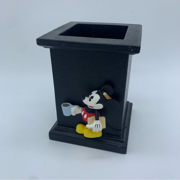 Rare Vintage Disney Mickey Mouse Pencil Holder Desk Accessory - Picture 1 of 9